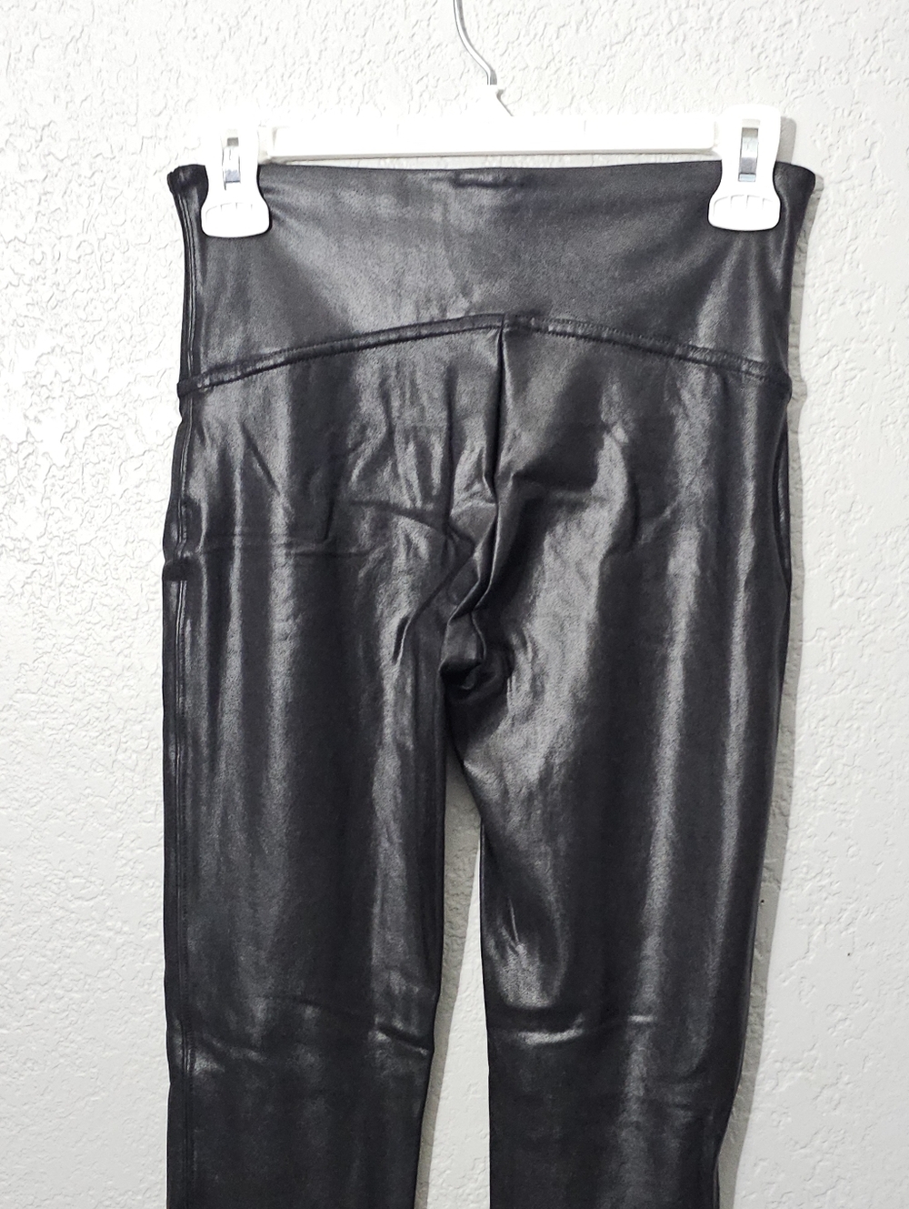 SPANX Faux Leather Leggings Black, Womens Medium Stretch - Picture 9 of 12